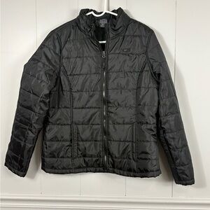 CB Sports Men’s Black Winter Outdoor Puffer Jacket Large Full Zip Coat